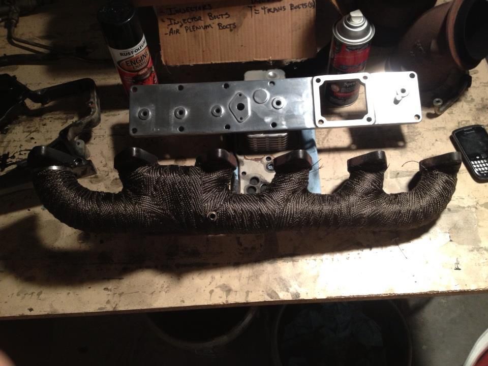 Exhaust Manifold Wrap fast and easy! Dodge Cummins Diesel Forum